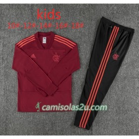 Flamengo Criança Sweat de Treino Conjunto Vermelho 2018/19
